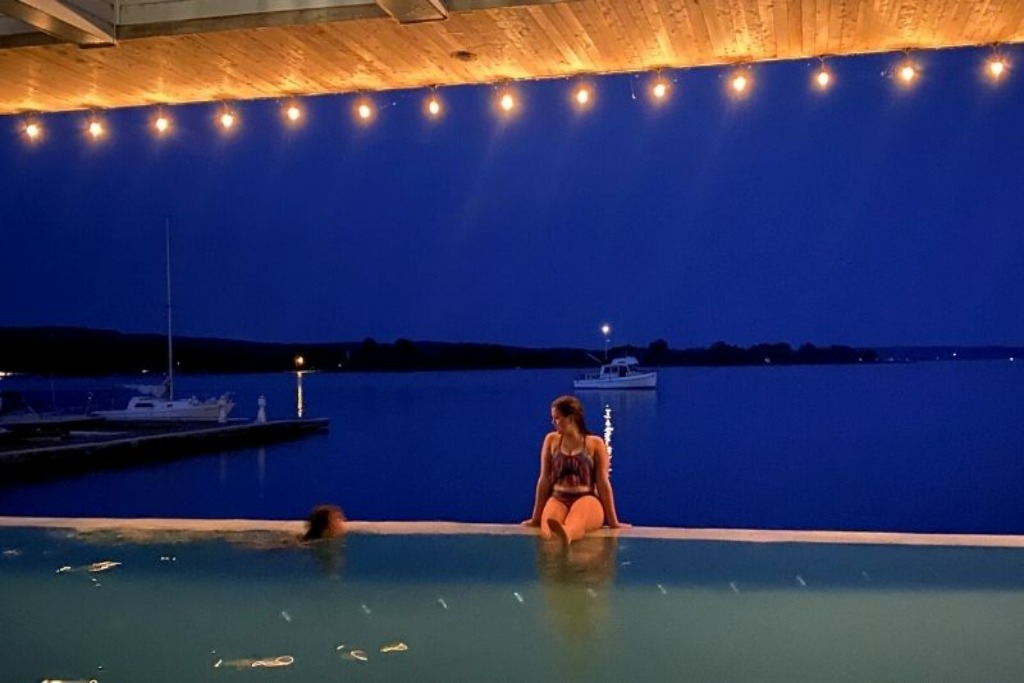 Portage Point Resort Night Swim